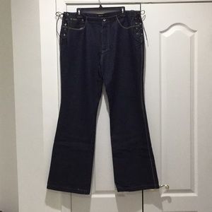 Revolt blue jeans20 w/side tie detail nwot